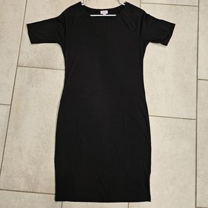 Solid Black Lularoe Julia Dress